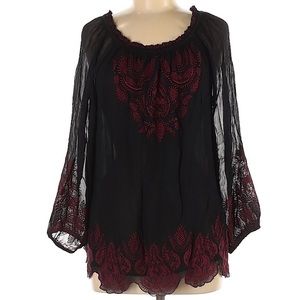 NWT Joie Ariena Embroidered Blouse. Size M.